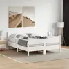 Image de Cadre De Lit Sans Matelas Blanc 140x200 Cm Bois De Pin Massif Vidaxl