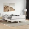 Image de Cadre De Lit Sans Matelas Blanc 140x190 Cm Bois De Pin Massif Vidaxl