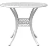 Image de Vidaxl ensemble à manger de jardin 5 pcs blanc aluminium coulé