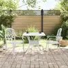 Image de Ensemble De Bistro 3 Pcs Blanc Aluminium Coulé Vidaxl