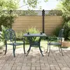 Image de Ensemble De Bistro 3 Pcs Vert Aluminium Coulé Vidaxl