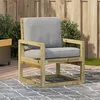 Image de Chaise De Jardin 57,5x63x76 Cm Bois De Pin Imprégné Vidaxl