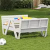 Image de Table De Pique-nique Pour Enfants Blanc Bois Massif De Pin Vidaxl