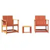 Image de Vidaxl salon de jardin 3 pcs marron bois de pin massif