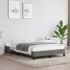 Image de vidaXL Cadre de lit sans matelas gris foncé 120x190 cm tissu 379483
