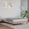Image de Cadre De Lit Sans Matelas Cappuccino 120x190 Cm Similicuir Vidaxl