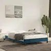 Image de Cadre De Lit Sans Matelas Bleu Foncé 120x190 Cm Velours Vidaxl