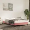 Image de Cadre De Lit Sans Matelas Rose 120x190 Cm Velours Vidaxl