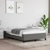 Image de Cadre De Lit Sans Matelas Gris Foncé 120x190 Cm Tissu Vidaxl