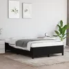 Image de Cadre De Lit Sans Matelas Noir 120x190 Cm Tissu Vidaxl