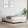 Image de vidaXL Cadre de lit sans matelas crème 120x190 cm tissu 379513