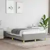 Image de Cadre De Lit Sans Matelas Gris Clair 120x190 Cm Tissu Vidaxl