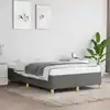 Image de Cadre De Lit Sans Matelas Gris Foncé 120x190 Cm Tissu Vidaxl