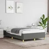 Image de vidaXL Cadre de lit sans matelas gris foncé 120x190 cm tissu 379516