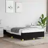 Image de Cadre De Lit Sans Matelas Noir 120x190 Cm Tissu Vidaxl