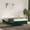 Image de Cadre De Lit Sans Matelas Vert Foncé 120x190 Cm Velours Vidaxl
