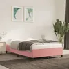 Image de vidaXL Cadre de lit sans matelas rose 120x190 cm velours 379533