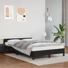 Image de Cadre De Lit Sans Matelas Noir 120x190 Cm Similicuir Vidaxl