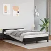 Image de vidaXL Cadre de lit sans matelas noir 120x190 cm similicuir 379541