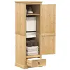 Image de Garde-robe Corona 55x50x170 Cm Bois De Pin Massif Vidaxl