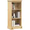 Image de Bibliothèque Corona 46x29x100 Cm Bois De Pin Massif Vidaxl
