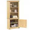 Image de Buffet Haut Corona 74x38x170 Cm Bois De Pin Massif Vidaxl
