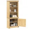 Image de vidaXL Buffet haut Corona 74x38x170 cm bois de pin massif 4002782
