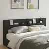 Image de Armoire Tête De Lit Avec Led Noir 220x16,5x103,5 Cm Vidaxl