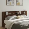 Image de vidaXL Armoire Tête de Lit avec LED Tête de Lit avec Étagère Ouverte Meuble de Rangement Chambre à Coucher Accessoire de 839279
