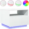Image de Table Basse Avec Lumières Led Blanc 50x49x40 Cm Vidaxl