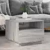 Image de Table Basse Avec Lumières Led Sonoma Gris 50x49x40 Cm Vidaxl