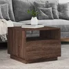 Image de vidaXL Table Basse avec Lumières LED Bout de Canapé Table dAppoint Meuble de Salon Salle de Séjour Intérieur Moderne 839832
