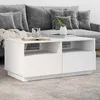 Image de vidaXL Table Basse avec Lumières LED Bout de Canapé Table dAppoint Meuble de Salon Salle de Séjour Maison Intérieur 839833