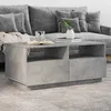 Image de vidaXL Table Basse avec Lumières LED Table dAppoint avec Tiroirs Bout de Canapé Meuble de Salon Salle de Séjour 839836