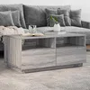 Image de vidaXL Table basse avec lumières LED sonoma gris 90x49x40 cm 839838
