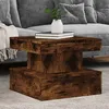 Image de vidaXL Table Basse avec Lumières LED Bout de Canapé Table dAppoint Meuble de Salon Salle de Séjour Intérieur Moderne 839844