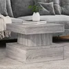 Image de Table Basse Avec Lumières Led Sonoma Gris 50x50x40 Cm Vidaxl