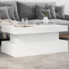 Image de Table Basse Avec Lumières Led Blanc 90x50x40 Cm Vidaxl