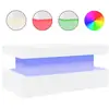 Image de Vidaxl table basse avec lumières led blanc 90x50x40 cm