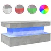 Image de Table Basse Avec Lumières Led Gris Béton 90x50x40 Cm Vidaxl