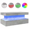 Image de Vidaxl table basse avec lumières led gris béton 90x50x40 cm