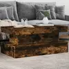 Image de Table Basse Avec Lumières Led Chêne Fumé 90x50x40 Cm Vidaxl
