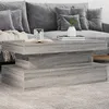Image de vidaXL Table basse avec lumières LED gris sonoma 90x50x40 cm 839852