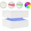 Image de Vidaxl table basse avec lumières led blanc 50x50x40 cm
