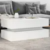 Image de Table Basse Avec Lumières Led Blanc 90x50x40 Cm Vidaxl