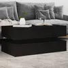 Image de Table Basse Avec Lumières Led Noir 90x50x40 Cm Vidaxl