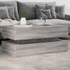 Image de vidaXL Table Basse avec Lumières LED Table dAppoint Bout de Canapé Meuble de Salon Salle de Séjour Moderne Gris Sonoma 839866