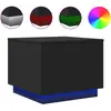Image de Table Basse Avec Lumières Led Noir 50x50x40 Cm Vidaxl