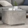 Image de Table Basse Avec Lumières Led Gris Béton 50x50x40 Cm Vidaxl