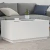 Image de Table Basse Avec Lumières Led Blanc 90x50x40 Cm Vidaxl